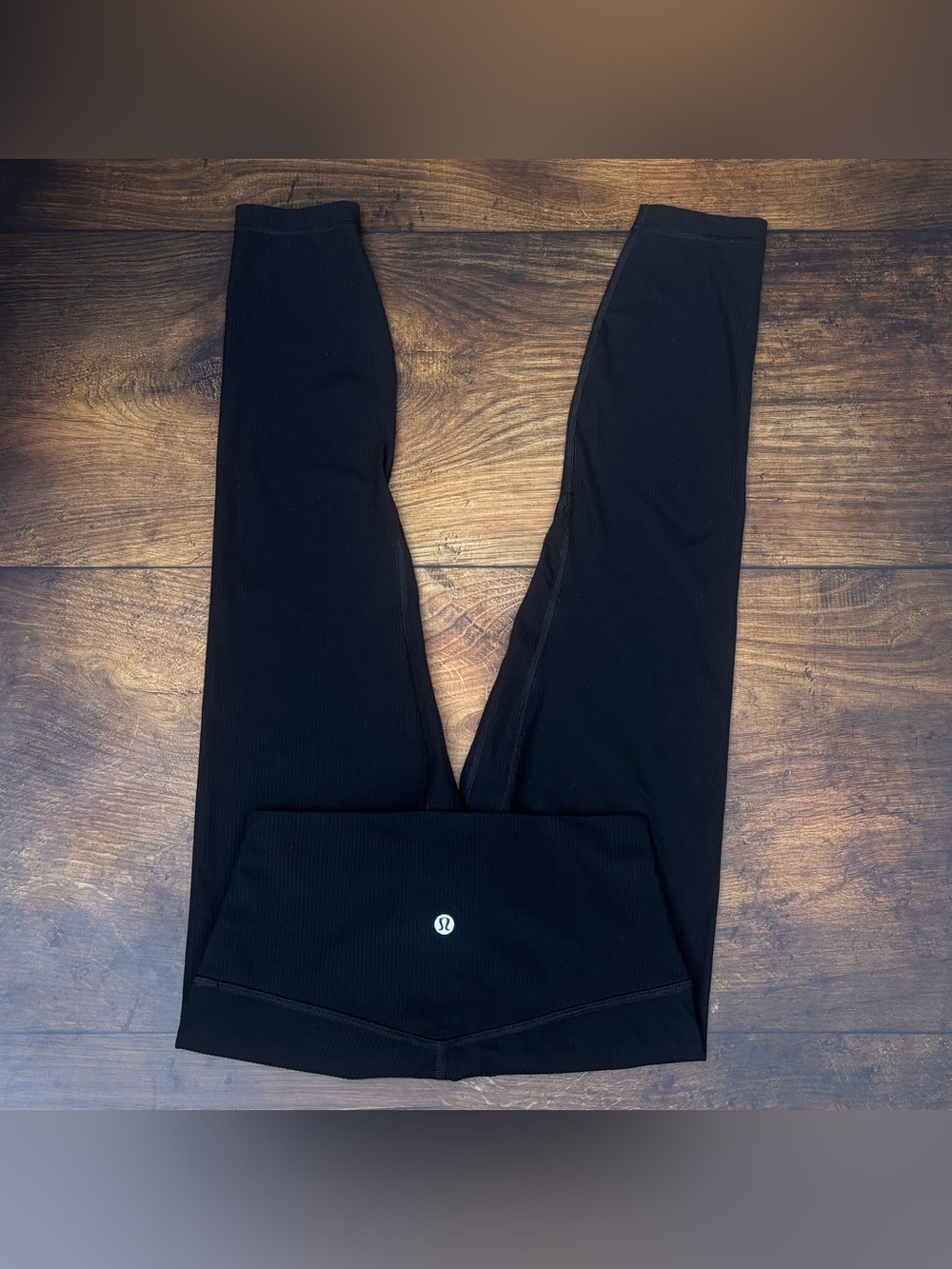 Lululemon Align Ribbed High Rise Pant 25" In Black Size 6